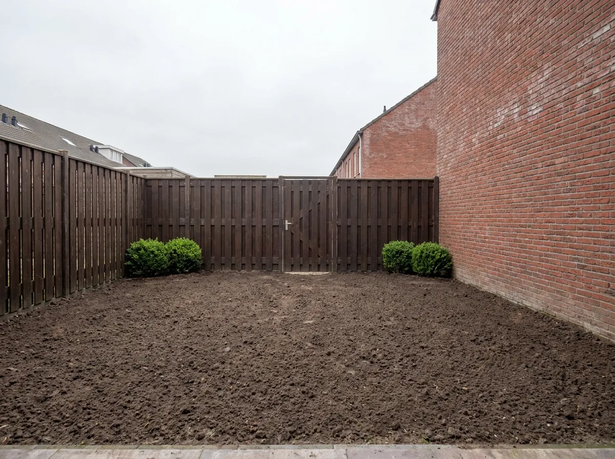 Tuin leeghalen: het resultaat na het werk