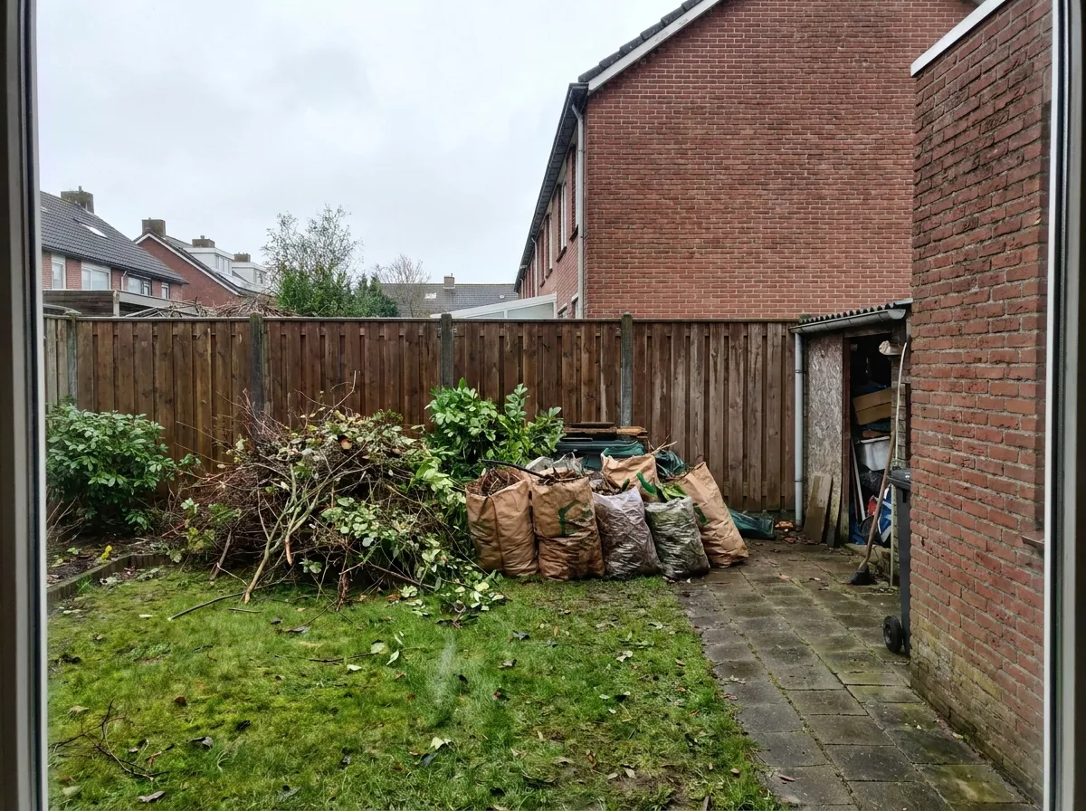 Tuinafval & puin afvoeren: de situatie vooraf