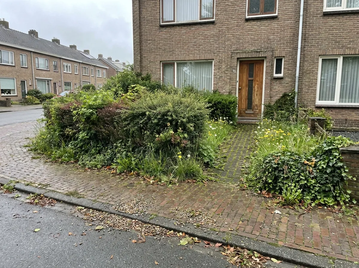 Voortuin leeghalen: de situatie vooraf