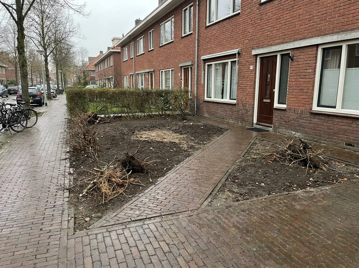 Voortuin leeghalen door OriGardens in Noord-Holland